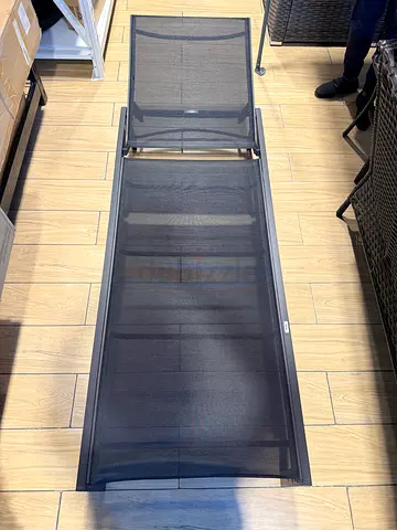 Black Outdoor Chaise Lounge