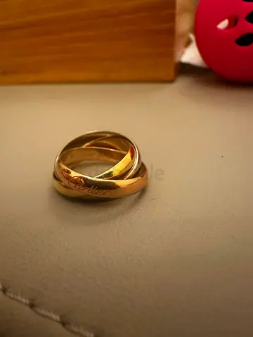 Cartier Trinity gold 18K tricolour ring in size 50 (authentic)