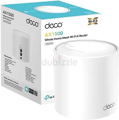 TP-Link Deco X10 AX1500 Wi‑Fi 6 Whole Home Mesh Router (New in Box)
