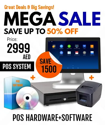 Retail - Hospitality POS Machine with Cashier Software , Apps , thermal Printer cash Drawer