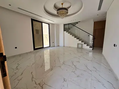 Villa for annual rent in Al Bahia - Ajman, brand new, first occupant, with luxurious finishing and high quality.