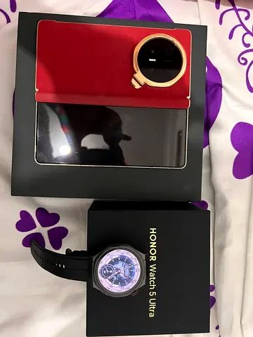 Honor Magic V Flip case + Honor Watch 5 Ultra - Like New, Original Boxes & Original Bill
