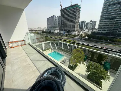 AED8500 Monthly | Fully Furnished 1BR | Pool View | Cinema Room | Direct from Al Khair Rd