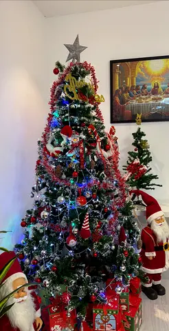 Big Christmas Tree with Santa