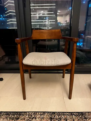 Solid Wood Dining/Side Chair with Light Upholstered Seat - Settable