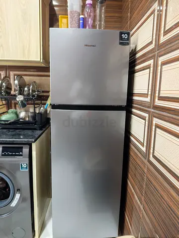 Hisense Silver Double-Door Refrigerator - Amazing Condition