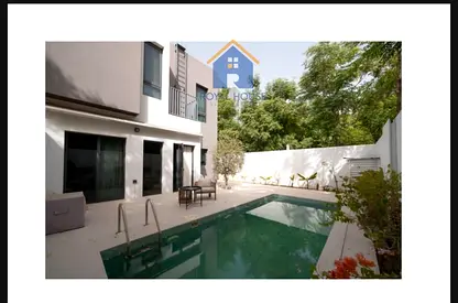 Upgraded Corner 3-Bedroom Semi-Detached Villa with Private Pool for Sale in Aljada Sarab 1 | AED 3,450,000