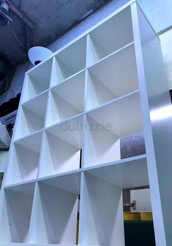 White 16-Cube Room Divider / Bookshelf in Good Condition