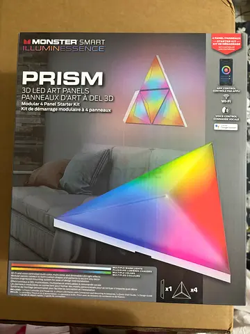 Monster Prism Smart Panel 3D LED Art Panels - 2-Panel Extension (RGB)