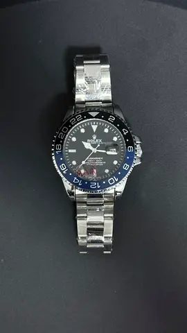Rolex GMT-Master II style stainless steel watch