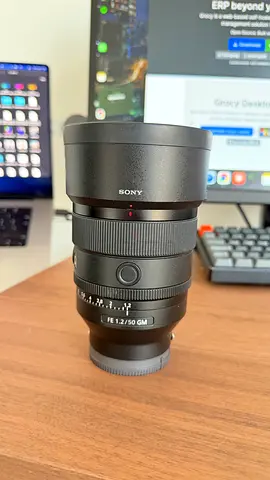 Sony SEL50F12GM Full Frame FE 50 mm F1.2 G Master Prime Lens, Black