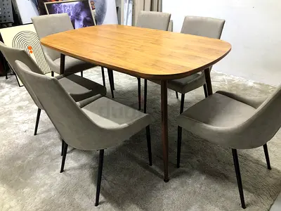 SIX CHAIR DINNING TABLE