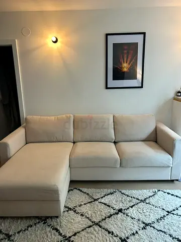 Ikea vimle L shape sofa bed with mattress