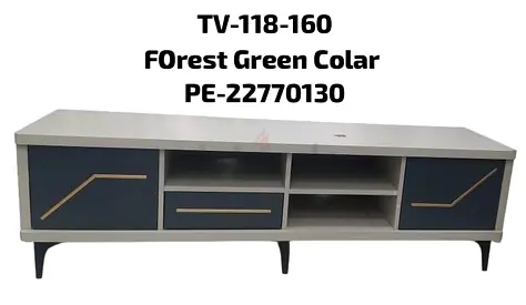 TV Unit / Entertainment Center - Forest Green Color, Model TV-118-160