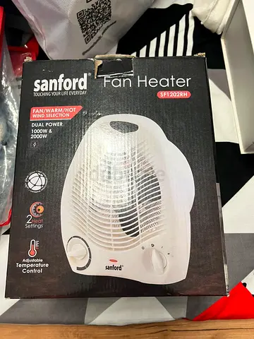 Sanford SF1202RH Fan Heater - Compact Portable Heater, 1000/2000W