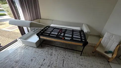 IKEA vimle L Shape Sofa Bed Beige