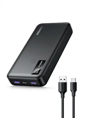 UGREEN 20000mAh 20w Power Bank with USB-C and Dual USB-A Ports