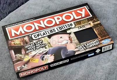 Monopoly Cheaters Edition board game - used, complete box