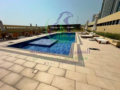 Luxury Family Three Bedroom Apartment for Annual Rental in Al Majaz 3 Second Row from Corniche Three Master Bedrooms Large Terrace Two Parking Spaces