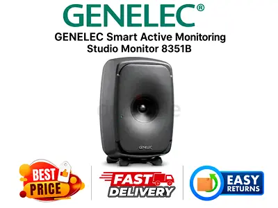 GENELEC Smart Active Monitoring Studio Monitor - New, All Accessories - FREE DELIVERY, WARRANTY