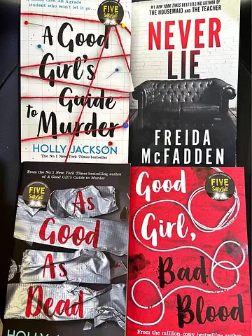 SET/BUNDLE of 4 Young Adult/Mystery Paperbacks: Holly Jackson & Freida McFadden