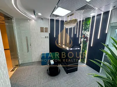 Furnished Office For Rent With Glass Partitions