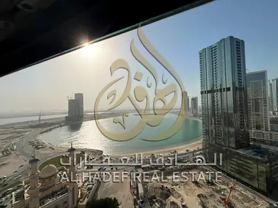 2 Bedroom Hall for Annual Rent in Al Mamzar with Open Sea Views | Free AC, Built-in Wardrobes and S