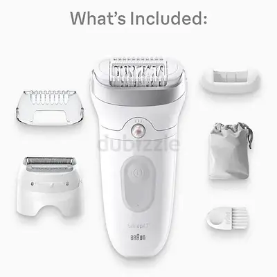 Braun Silk-épil 7 Cordless Epilator with Shaver Head - White