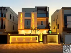Luxury villa in Al-Haliou 2, opposite Al-Hamidiyah Park. Modern design and VIP finishing. Garden and