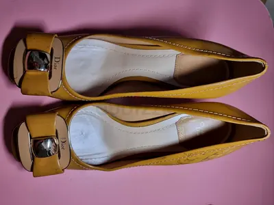 Christian Dior Leather Block Heels – Size 36 – Made in Italy