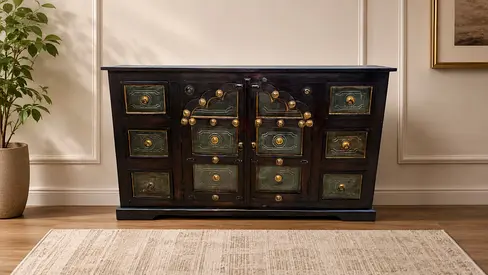 Solid Wood Antique Sideboard
