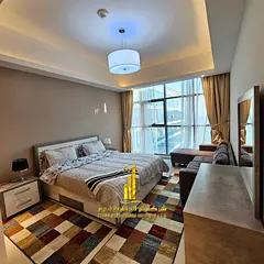 Luxury apartment, second occupancy, one bedroom and living room, VIP suite with open balcony. Ajman,