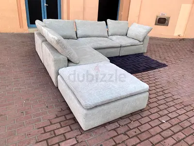 Comfortable Pan Home pianca feather 🪶 filled Sofa with footstool