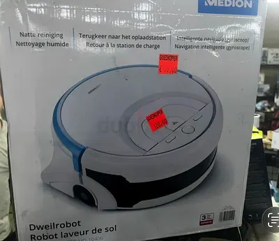 Medion Robot Vacuum Cleaner - Wet Cleaning, Returns to Charging Dock