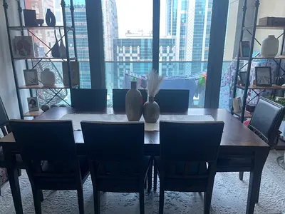 High Quality 8 Seater Dining Table and chairs - Modern Designed and Well Maintained