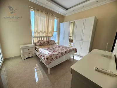 Beautiful Furnished 3BR Apartment in Ajman Near Dubai Exit Opposite Emirates Markets Clean Furniture Ideal Location All Bills Included