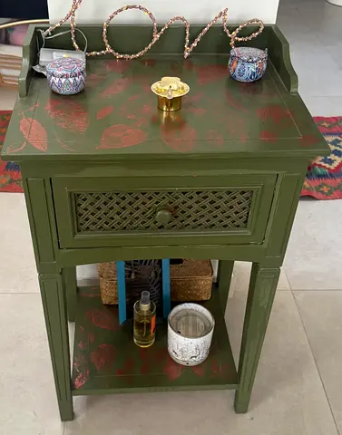 Handmade vintage front table + drawers