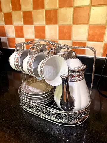 Arabic coffee and tea set with tray and cups - never used, good condition