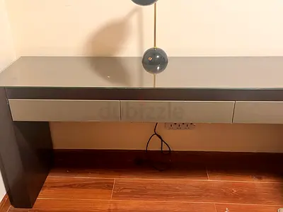 A table with 3 drawers, 1 chair. table/study table with chair