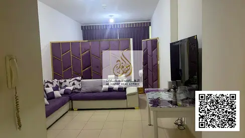 ✨ مفروشة بالكامل وموقف خاص | شقة غرفة وصالة بمساحة ضخمة 1150 قدم مع غرفة غسيل في أبراج عجمان ون (الراشدية 3)