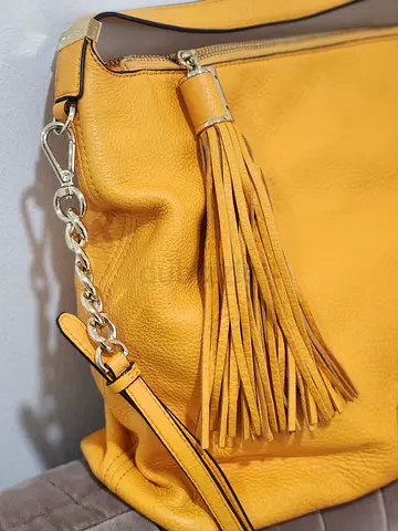 Michael Kors mustard leather handbag - preowned