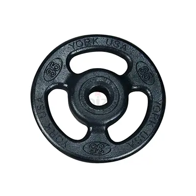 York Weight Plate 35Lb Rubber Iso Grip - Brand New