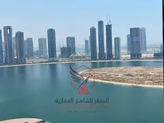 Luxury 2BR apartment for rent in Al Khan, central AC, free parking, balcony with a stunning sea view