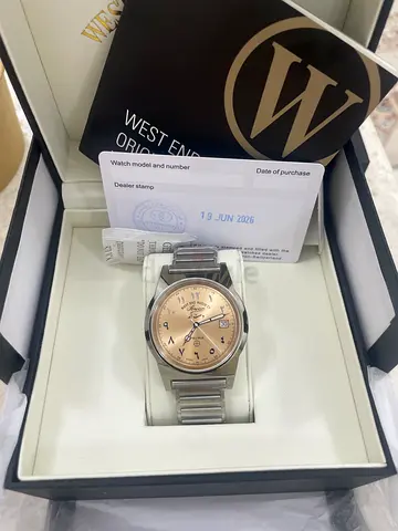 West End Watch Co. Mechanical Men's Stainless Steel Watch with Champagne Dial