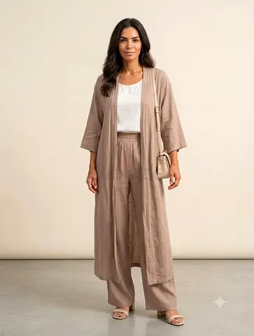 Brand New Elegant Co-ord Set (Free Size)