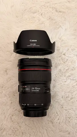 Canon EF 24-70mm f/2.8L II USM Lens with EW-88C Hood - Good Condition