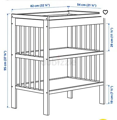 Baby changing table