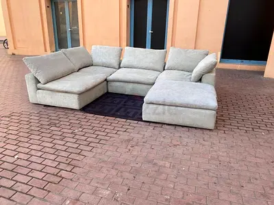 Looks like new Pan Home pianca feather 🪶 filled Modular Living room Sofa
