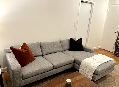 West elm Eddy L shape sofa