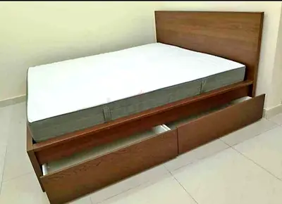 Ikea malam bed with ikea mattress Queen size